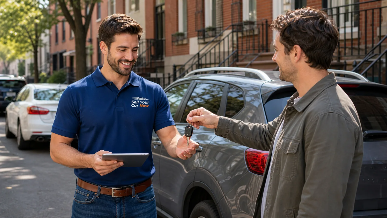 Sell Your Car Now appraising a Porsche
