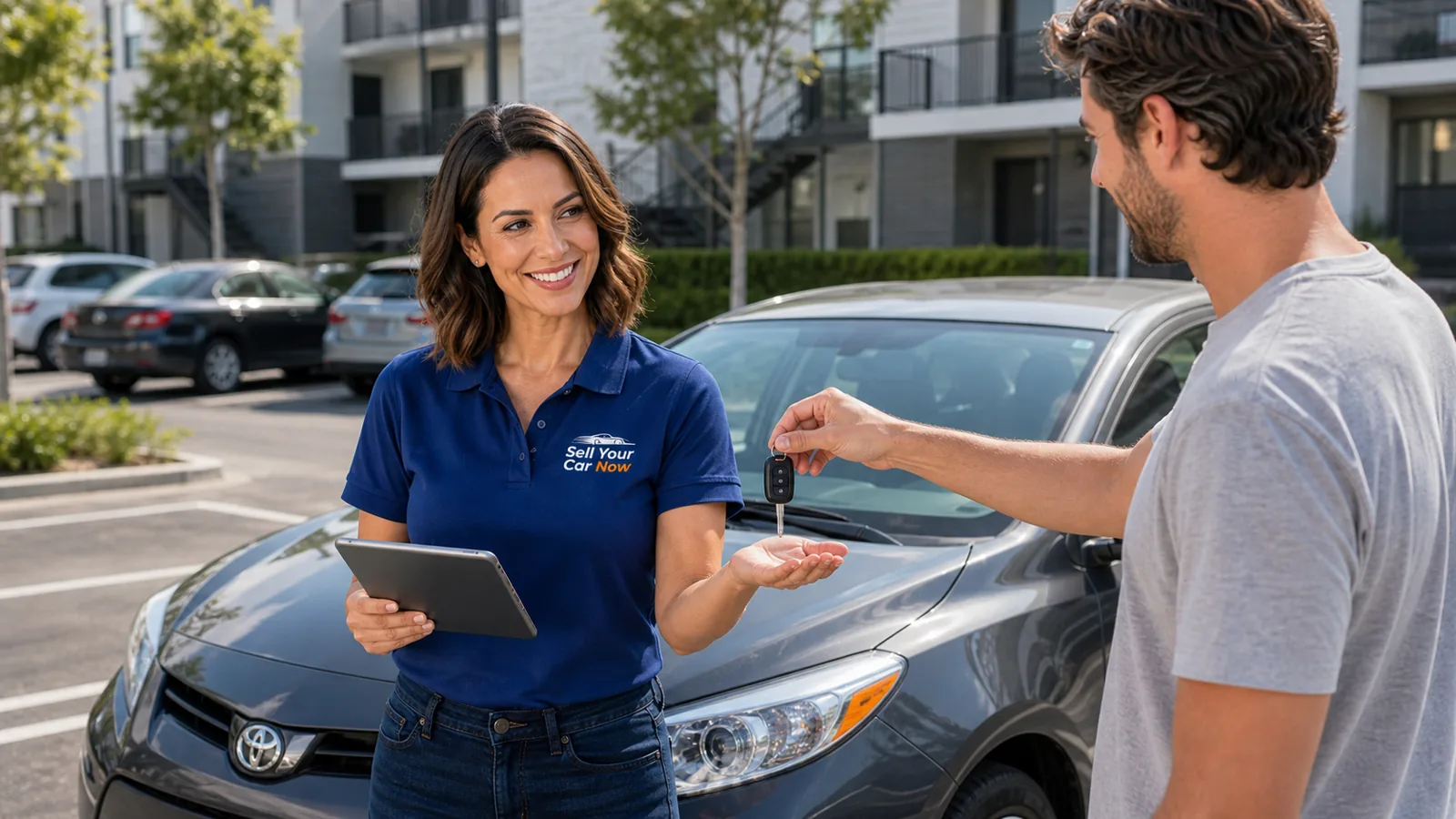 Sell Your Car Now appraising a Porsche