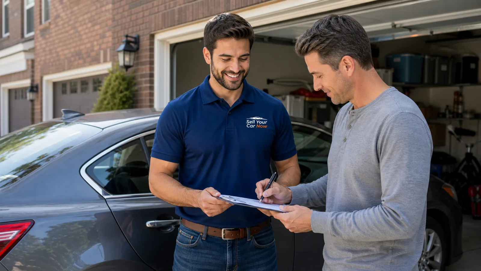 Sell Your Car Now appraising a Porsche