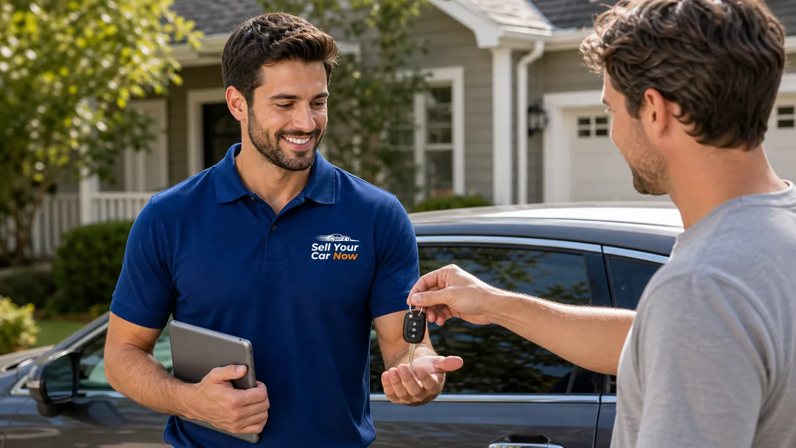Sell Your Car Now appraising a Lamborghini