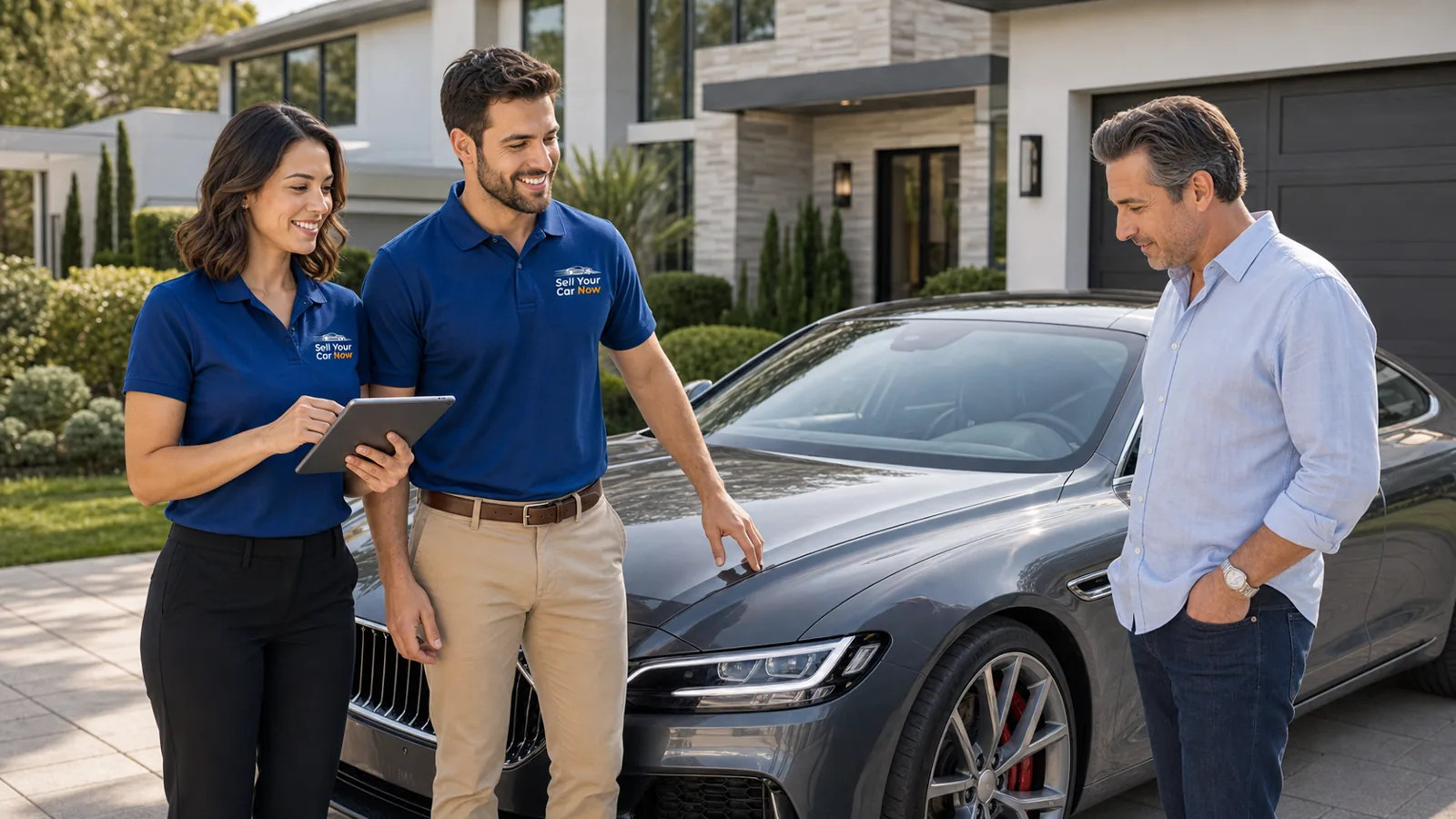 Sell Your Car Now appraising a Lamborghini