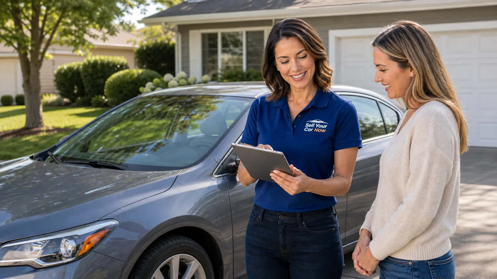 Sell Your Car Now appraising a Chevrolet